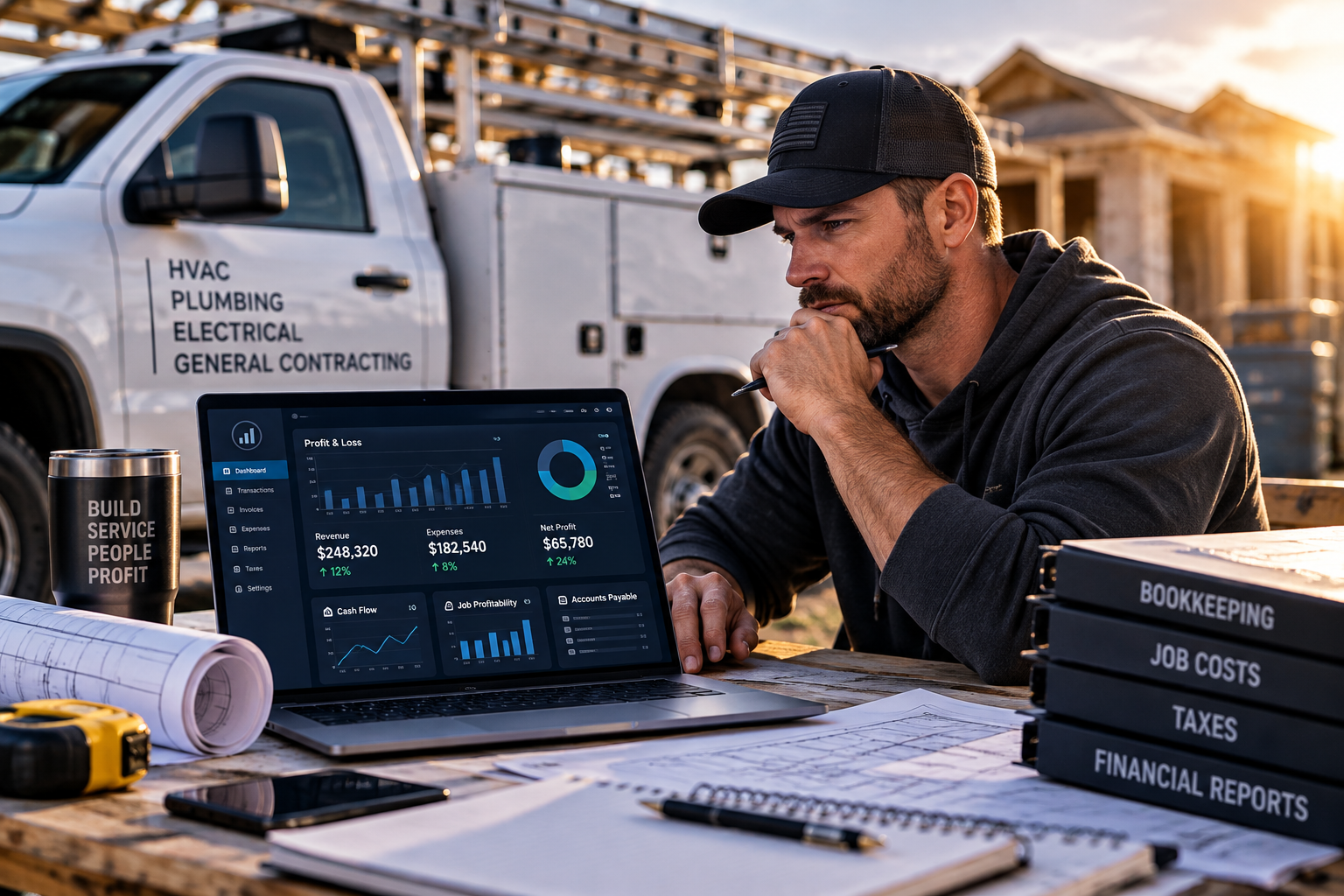 Financial clarity and bookkeeping for contractors